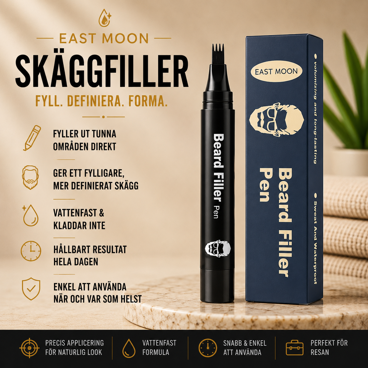 Skäggfiller penna